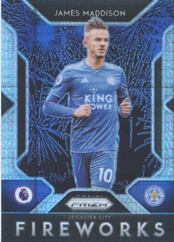 James Maddison 2019 Prizm Premier League #FI-16 Fireworks - Hyper Rookie RAW