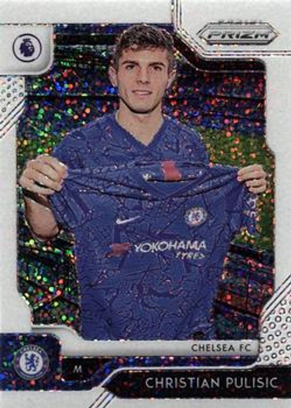 Christian Pulisic 2019 Prizm Premier League #30 White Sparkle /15 RAW
