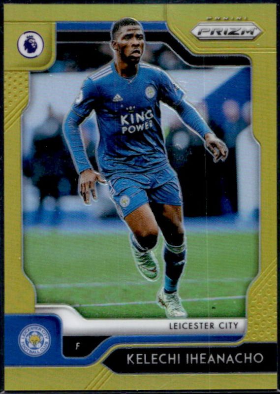 Kelechi Iheanacho 2019 Prizm Premier League #81 Gold /10 RAW