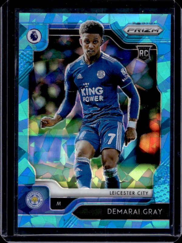 Demarai Gray 2019 Prizm Premier League #75 Blue Ice /75 RAW