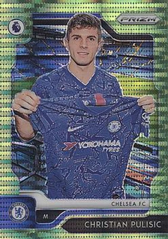 Christian Pulisic 2019 Prizm Premier League #30 Breakaway Lime Green /5 RAW