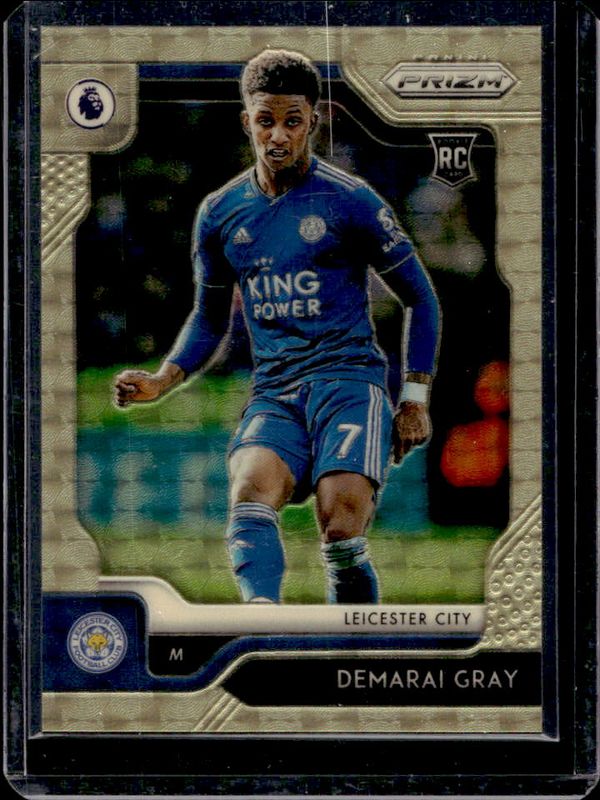 Demarai Gray 2019 Prizm Premier League #75 Gold Power /5 RAW