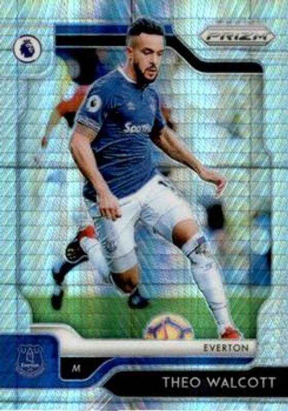 Theo Walcott 2019 Prizm Premier League #46 Hyper RAW