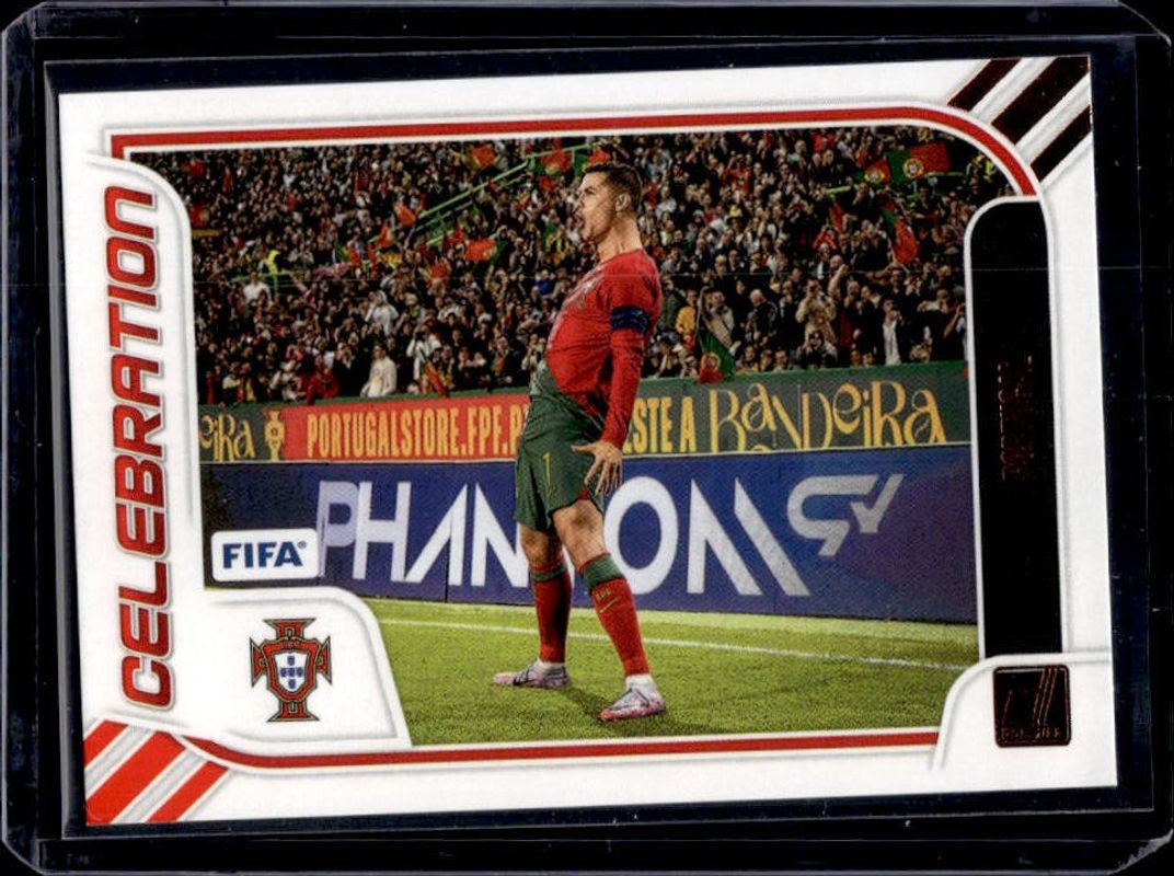 Cristiano Ronaldo 2023 Donruss #7 Celebration RAW