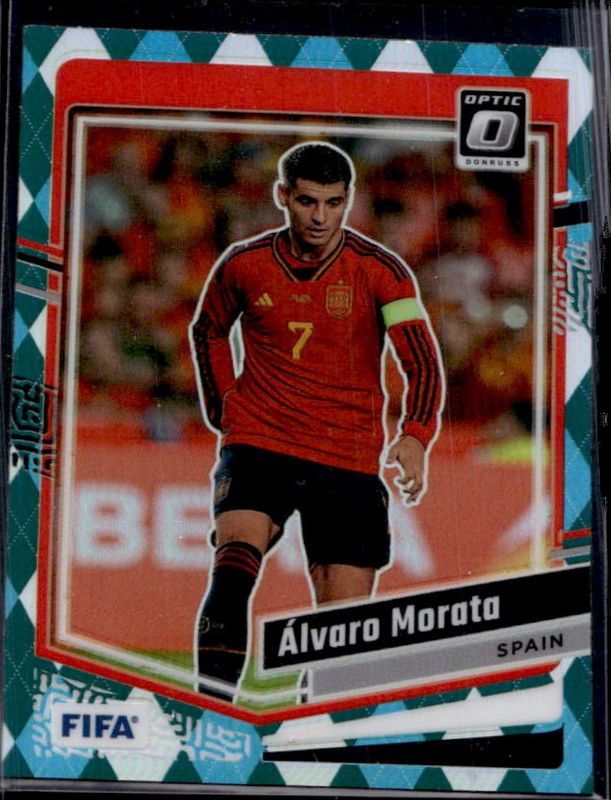 Alvaro Morata 2023 Donruss #56 Optic - Argyle RAW
