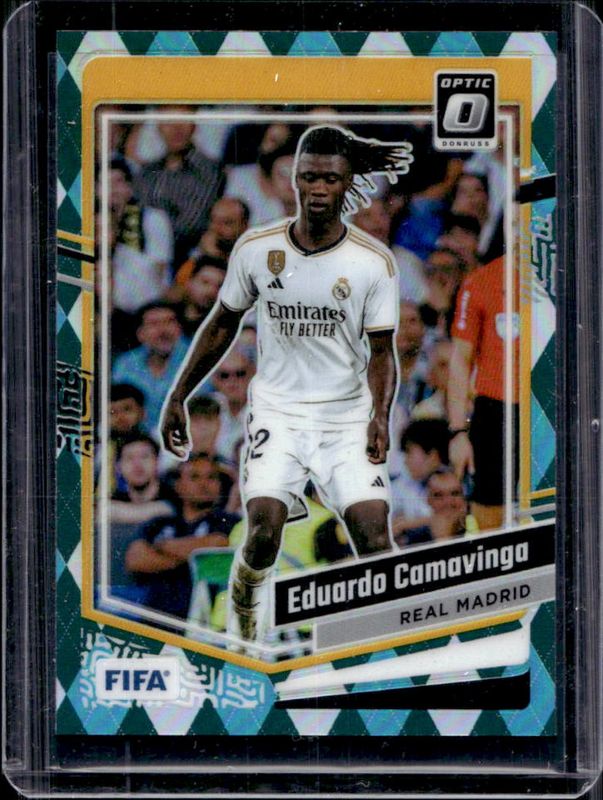Eduardo Camavinga 2023 Donruss #123 Optic - Argyle RAW