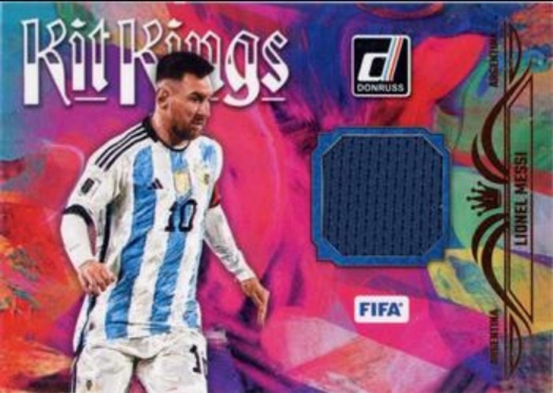 Lionel Messi 2023 Donruss #KK-LM Kit Kings RAW