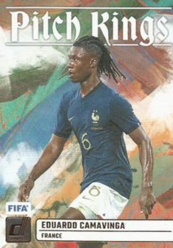 Eduardo Camavinga 2023 Donruss #18 Pitch Kings RAW