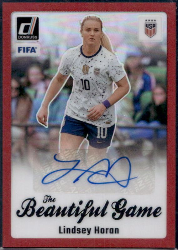 2023 Donruss #BG-LH The Beautiful Game Autographs - Red