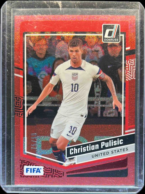 Christian Pulisic 2023 Donruss #59 Red /99 RAW