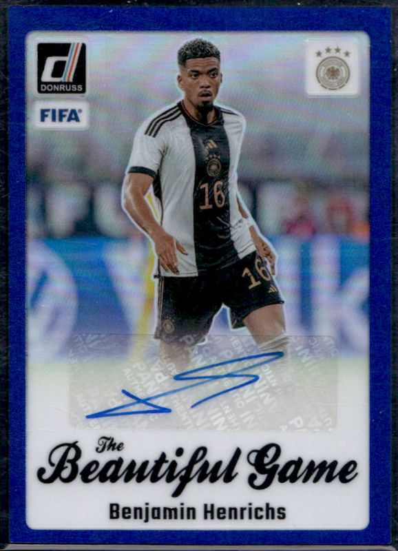 2023 Donruss #BG-BH The Beautiful Game Autographs - Blue