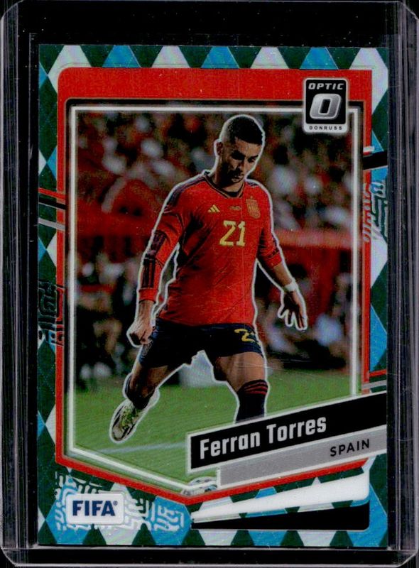 Ferran Torres 2023 Donruss #57 Optic - Argyle RAW