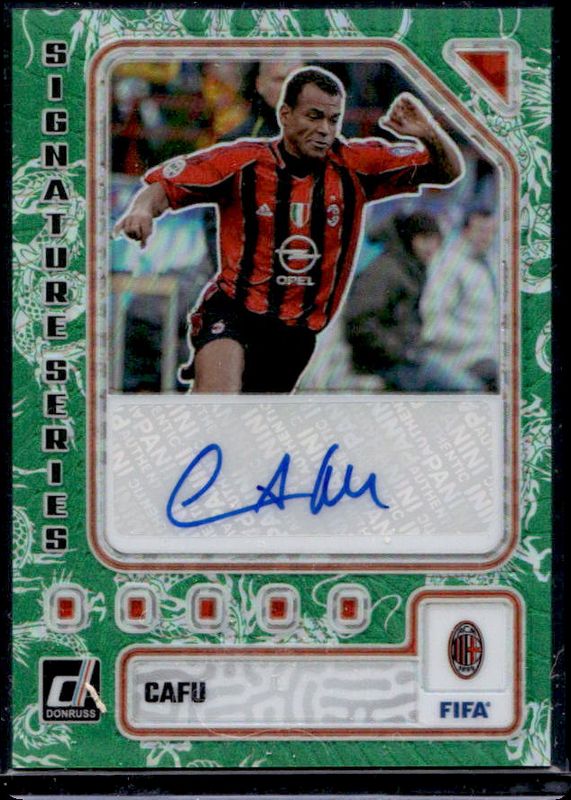 Cafu 2023 Donruss #SS-C Signatures Series - Dragon Scale /25 RAW
