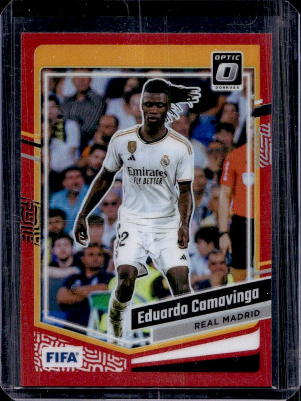 Eduardo Camavinga 2023 Donruss #123 Optic - Red /299 RAW