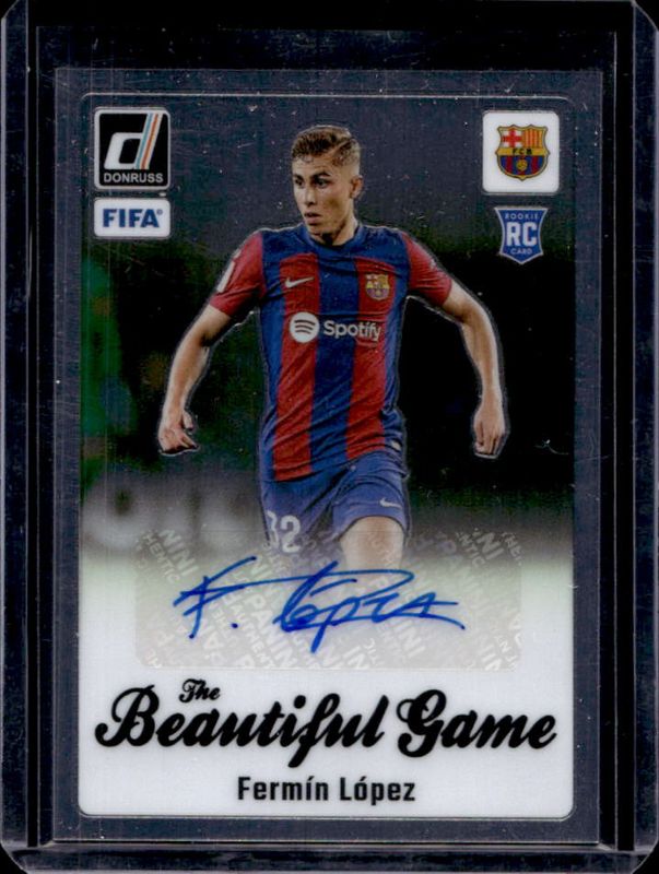 Fermin Lopez 2023 Donruss #BG-FLZ The Beautiful Game Autographs Rookie RAW