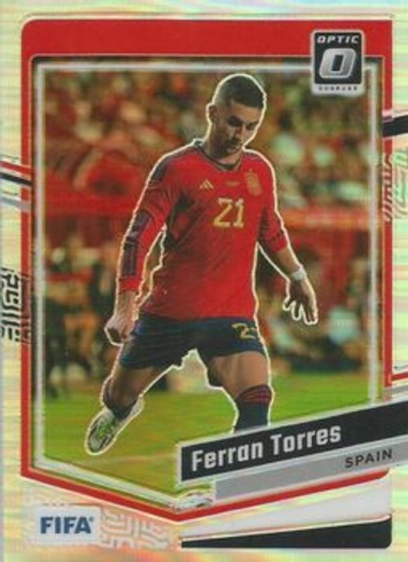 Ferran Torres 2023 Donruss #57 Optic - Holo RAW