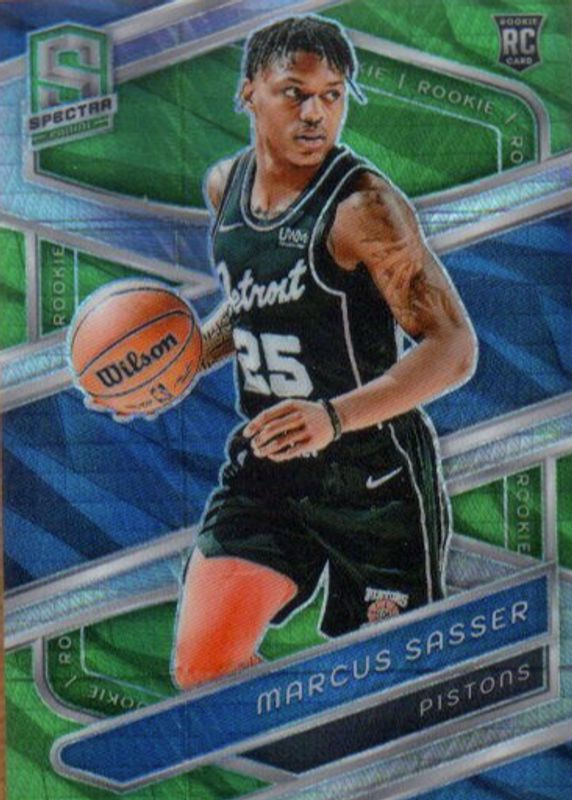 Marcus Sasser 2023 Spectra #155 International Green /75 Rookie RAW