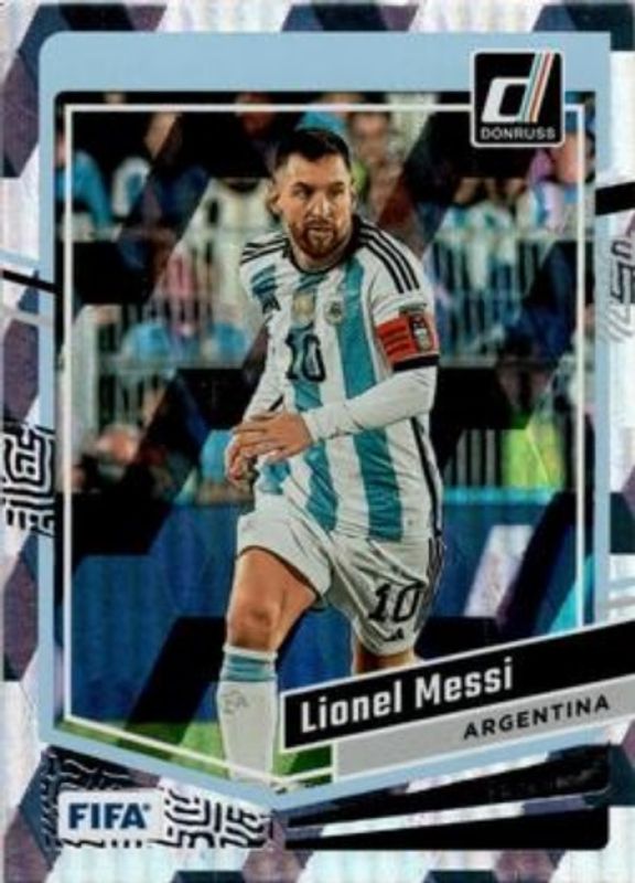 Lionel Messi 2023 Donruss #1 Cubic RAW