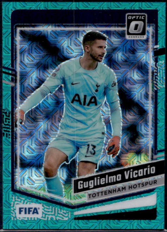 Guglielmo Vicario 2023 Donruss #106 Optic - Teal Mojo /49 RAW