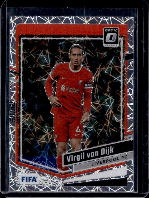 Virgil van Dijk 2023 Donruss #100 Optic - Velocity RAW