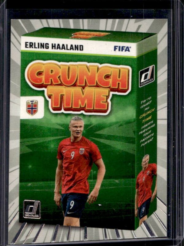 Erling Haaland 2023 Donruss #22 Crunch Time RAW