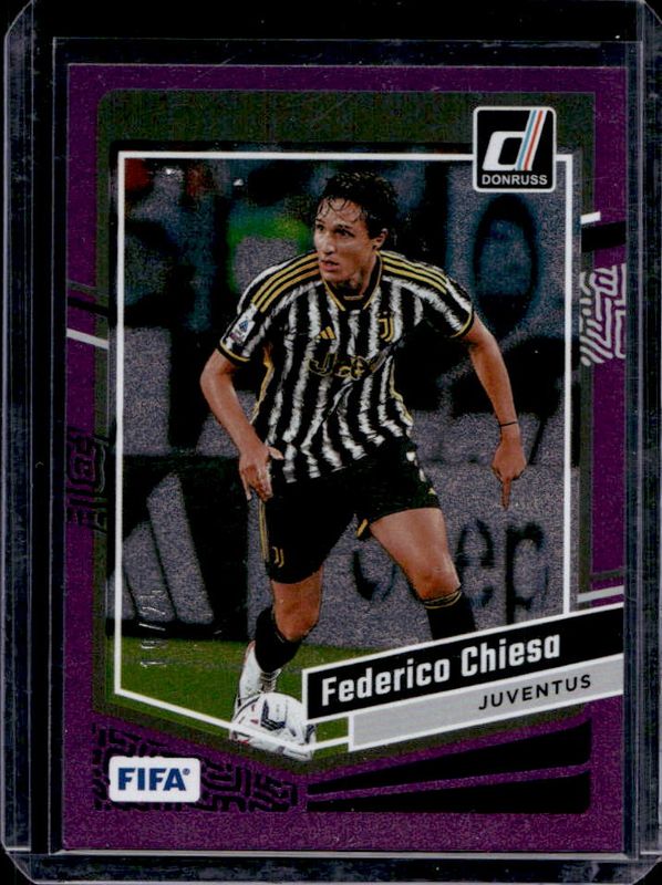 Federico Chiesa 2023 Donruss #142 Purple /25 RAW