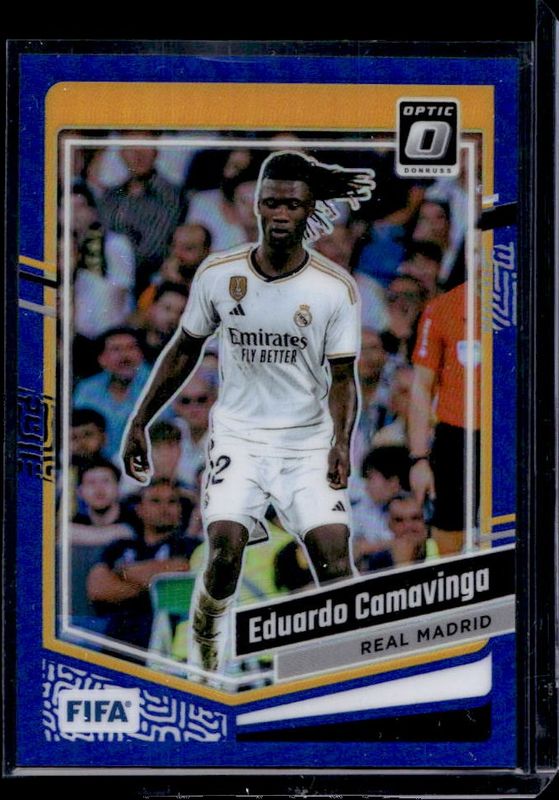 Eduardo Camavinga 2023 Donruss #123 Optic - Blue /99 RAW