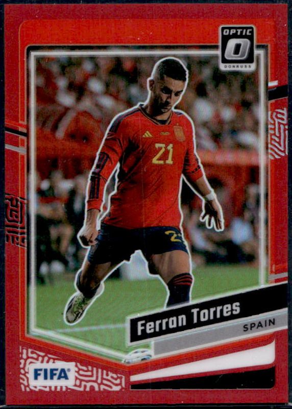 Ferran Torres 2023 Donruss #57 Optic - Red /299 RAW