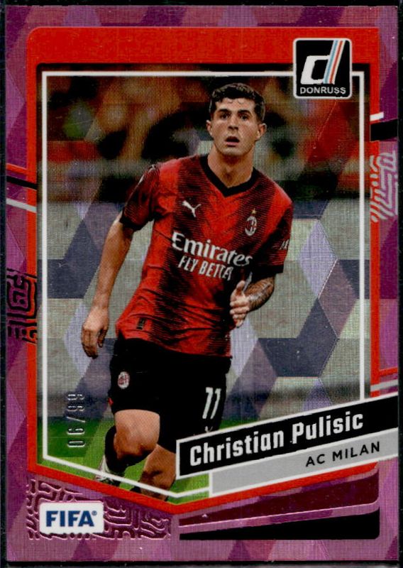 Christian Pulisic 2023 Donruss #128 Pink Cubic /99 RAW