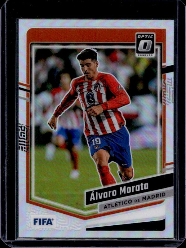 Alvaro Morata 2023 Donruss #111 Optic - Holo RAW