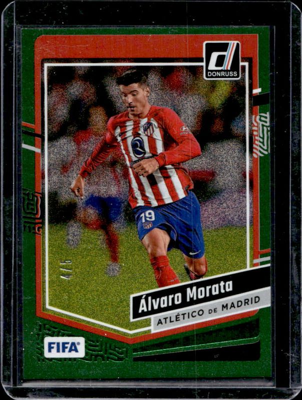 Alvaro Morata 2023 Donruss #111 Green /5 RAW