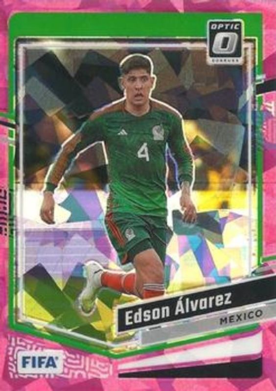 Edson Alvarez 2023 Donruss #37 Optic - Pink Ice /25 RAW
