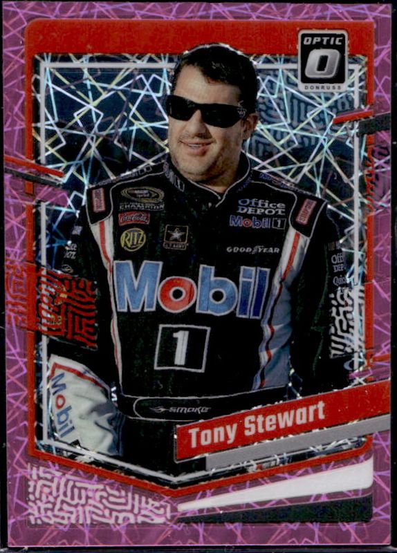 Tony Stewart 2024 Donruss NASCAR #14 Optic Pink Velocity /79 RAW