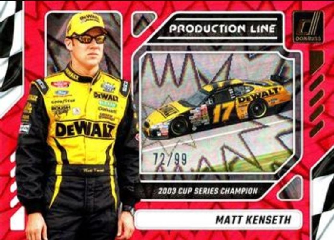2024 Donruss NASCAR #20 Production Line Red Xplosion /99