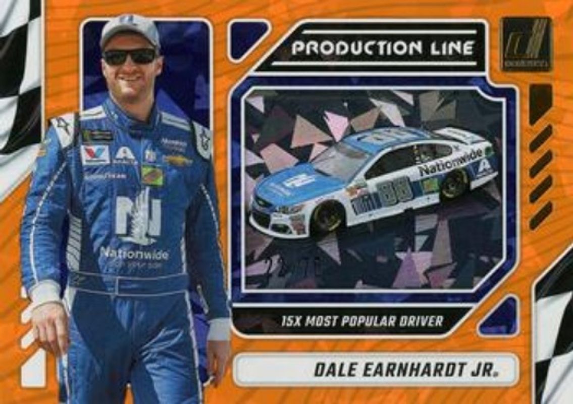 2024 Donruss NASCAR #9 Production Line Orange Ice /75