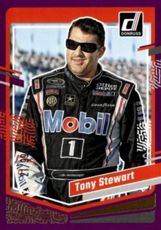 Tony Stewart 2024 Donruss NASCAR #14 Purple /99 RAW