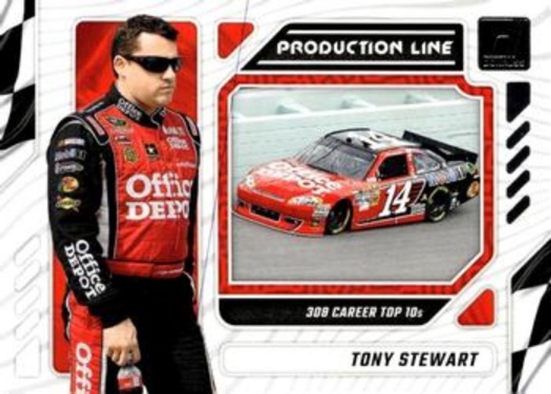 Tony Stewart 2024 Donruss NASCAR #18 Production Line RAW