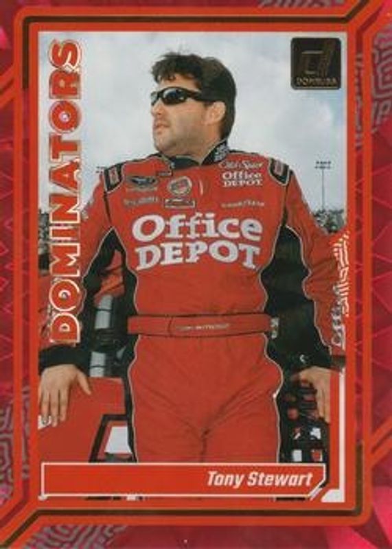 Tony Stewart 2024 Donruss NASCAR #9 Dominators Red Xplosion /99 RAW