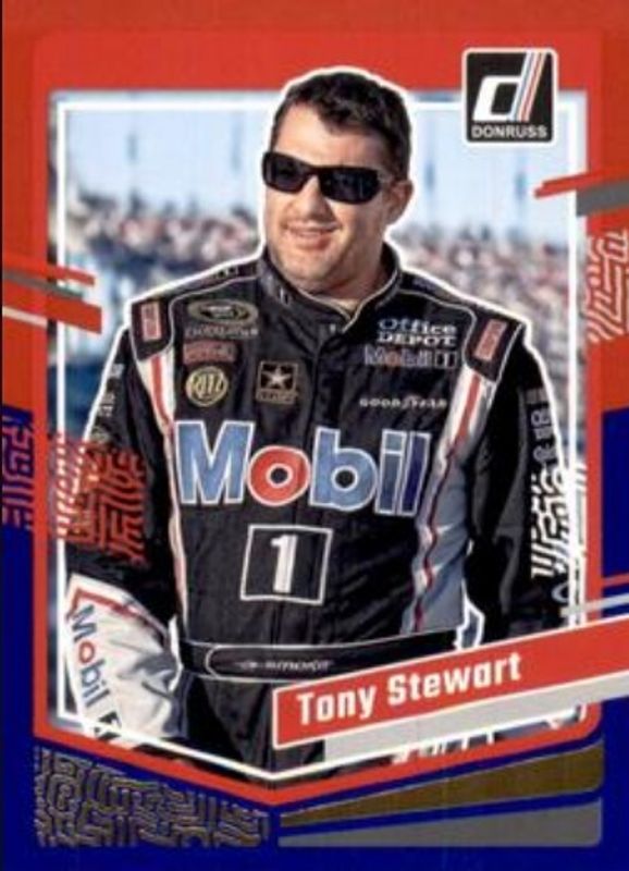 Tony Stewart 2024 Donruss NASCAR #14 Red & Blue RAW