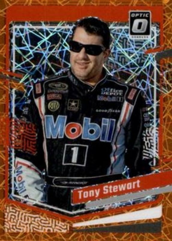 Tony Stewart 2024 Donruss NASCAR #14 Optic Orange Velocity RAW
