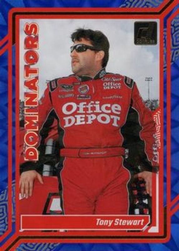 Tony Stewart 2024 Donruss NASCAR #9 Dominators Blue Xplosion /49 RAW