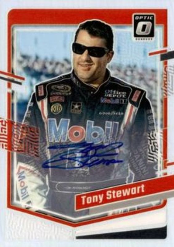 Tony Stewart 2024 Donruss NASCAR #14 Optic Signatures RAW