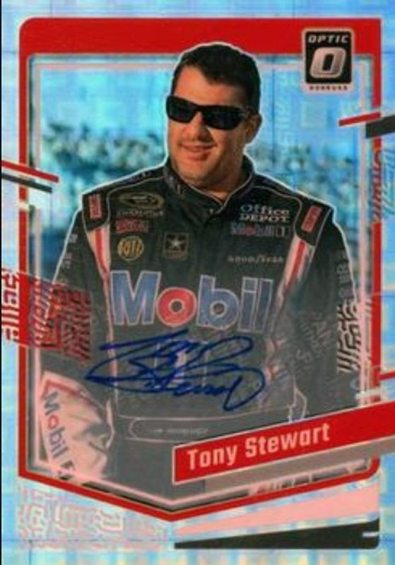 Tony Stewart 2024 Donruss NASCAR #14 Optic Signatures Pandora /25 RAW