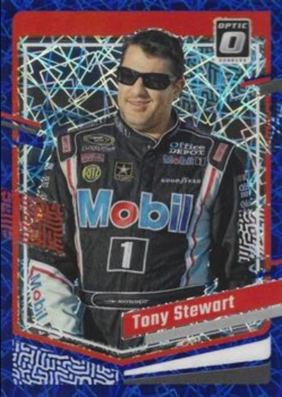 Tony Stewart 2024 Donruss NASCAR #14 Optic Blue Velocity RAW