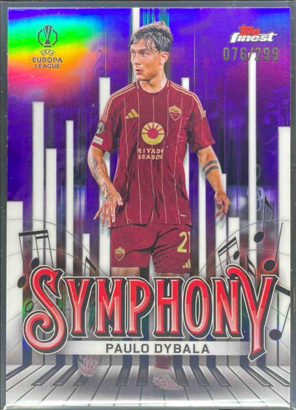 2024 Topps Finest UEFA Club Competitions #SY-8 Finest Symphony - Purple Refractor /299