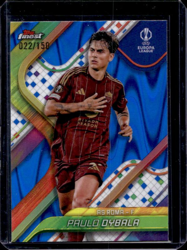2024 Topps Finest UEFA Club Competitions #70 Blue RayWave Refractor /150