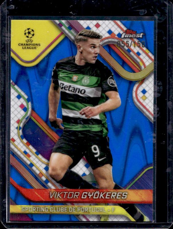 2024 Topps Finest UEFA Club Competitions #3 Blue RayWave Refractor /150