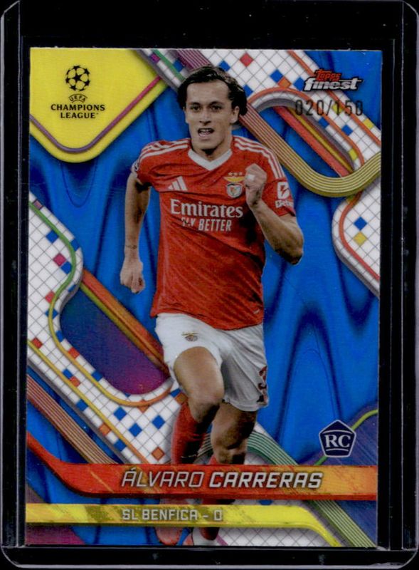 2024 Topps Finest UEFA Club Competitions #85 Blue RayWave Refractor /150