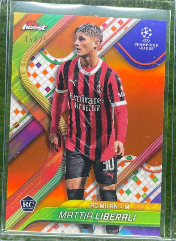 2024 Topps Finest UEFA Club Competitions #78 Orange Refractor /25