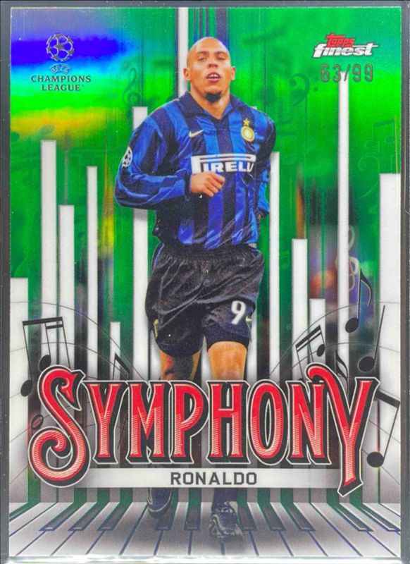 2024 Topps Finest UEFA Club Competitions #SY-7 Finest Symphony - Green Refractor /99